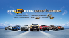长城炮1000万元圆梦基金重磅来袭 大力仑同款梦中