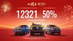 国内、出口销量双冠王 长城皮卡1月全球销售12